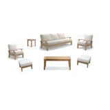Outdoor 7 - Piece Teak Conversation Set