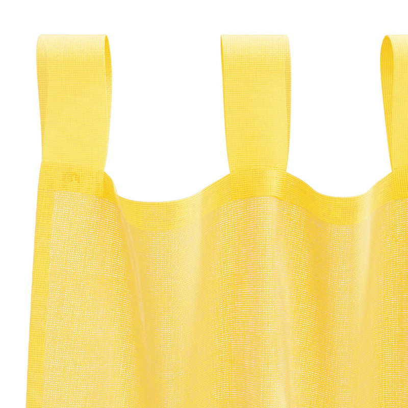 Semi Sheer Curtain, 140cm Width x 175cm Drop, Yellow