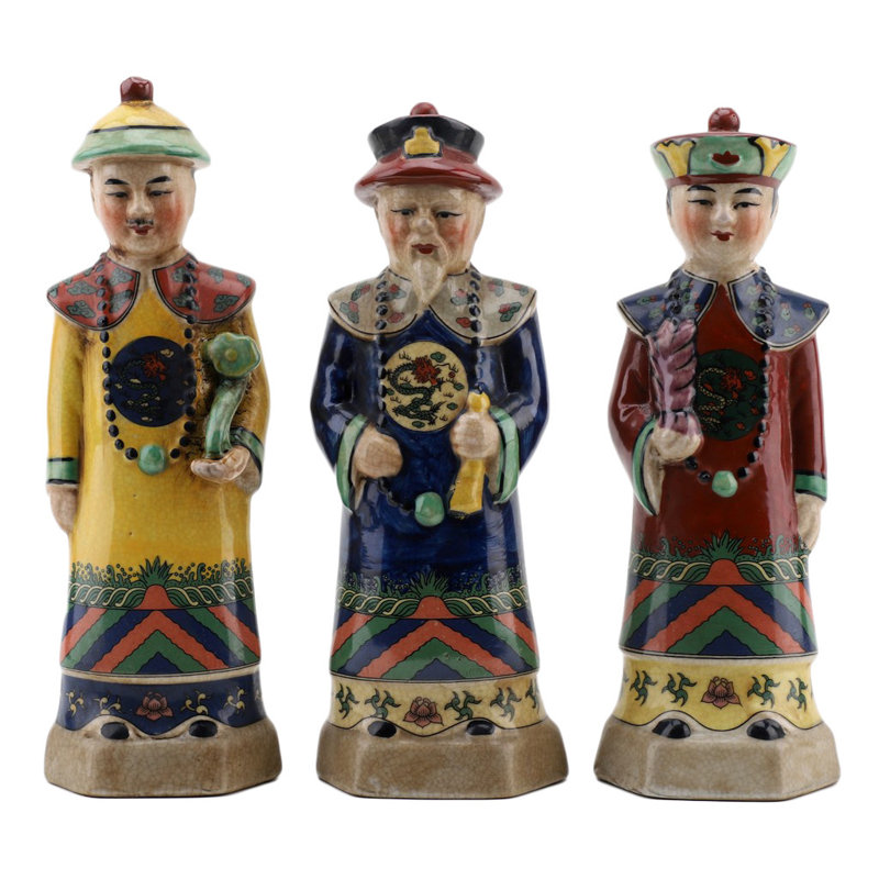 People Figurines & Sculptures, Yellow/Blue/Red