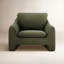 Fauteuil moderne rembourré Elodie-110870325