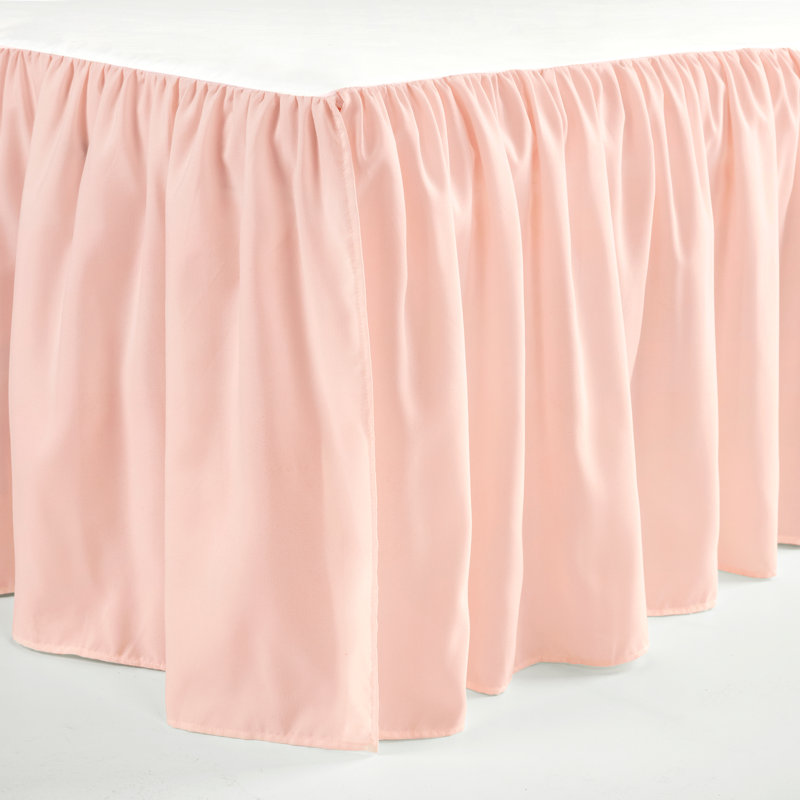 Ruffle No Pattern Crib Dust Ruffle / Skirt, Pink