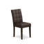 L'ensemble de salle à manger 7 pièces Mid Century comprend une table de salle à manger Mid Century et 6 chaises de cuisine en polyester texturé noir-1588106310