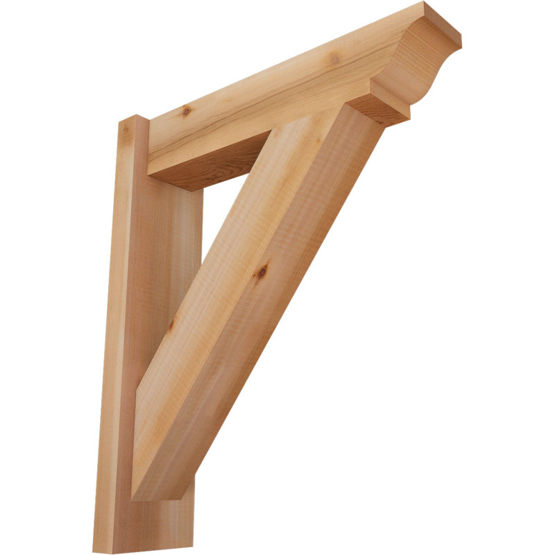 Persienne traditionnelle en bois rustique, P 20 po x H 24 po, Cèdre rouge de l'Ouest l 5 1/2 po (lisse)