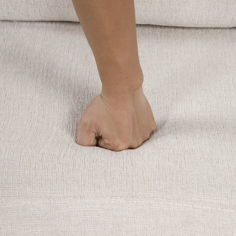 Repose-pieds spacieux avec rangement, tissu chenille, design moderne pour le salon