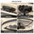 Quiet Ceiling Fan With Light – LED Crystal Flush Mount Fan Lamp With Hidden Blades-486594039