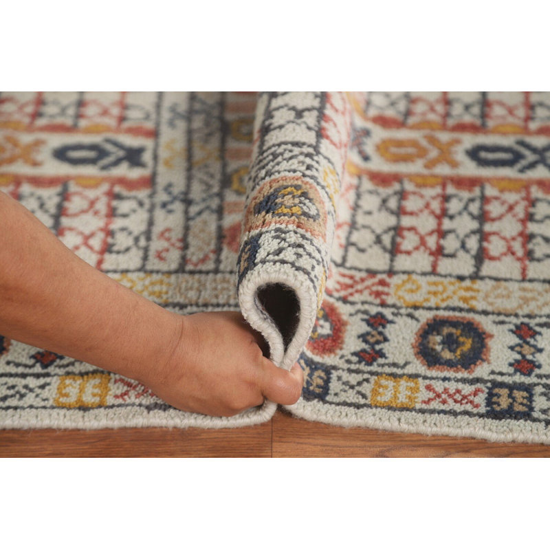 Tapis de couloir oriental géométrique Khotan 3 x 8