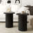 Serwon Pedestal Wood Round End Table Set