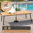 Patio Dining Table With Umbrella Hole and Aluminum Frame-1733081585-1690847953