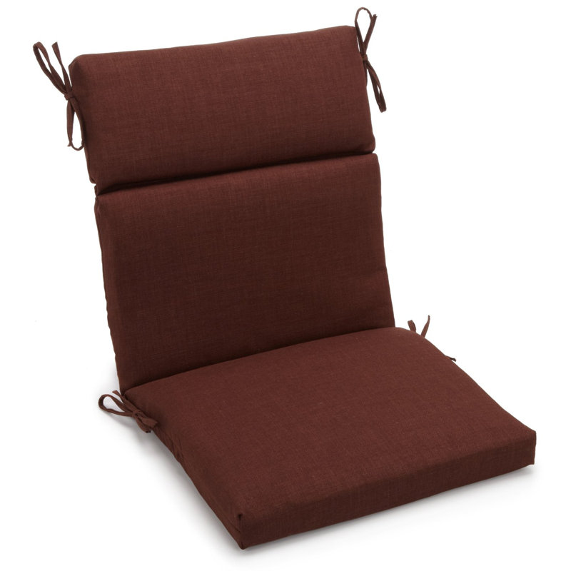 Outdoor 3'' Seat / Back Cushion, Cocoa, 22" W x 45" D