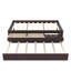 Lit plateforme simple avec lit gigogne et deux tiroirs, cadre de lit plateforme en bois massif avec barre d'alimentation, aucun sommier nécessaire pour la chambre à coucher et la chambre d'amis, espresso-375395382-375395401