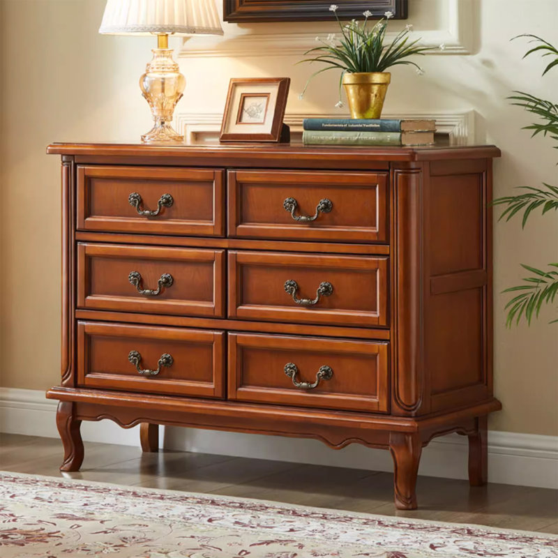 Armoire d'appoint en bois massif cerisier profond, Cerise profonde