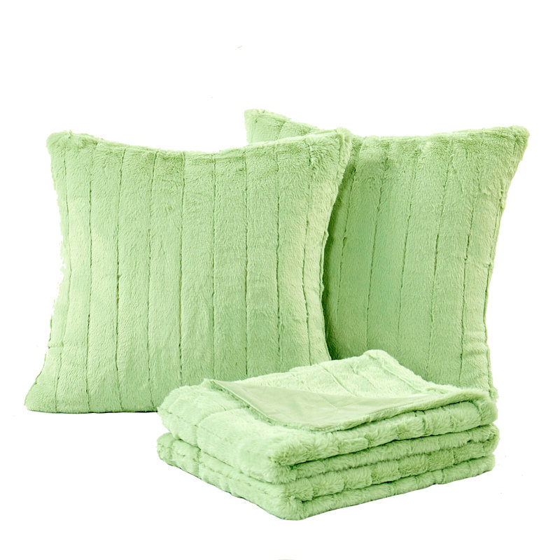 Throw Blanket, 152.4cm x 203.2cm, Nile Green