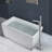 43.5" L x 27.5" W Freestanding Soaking Acrylic Bathtub