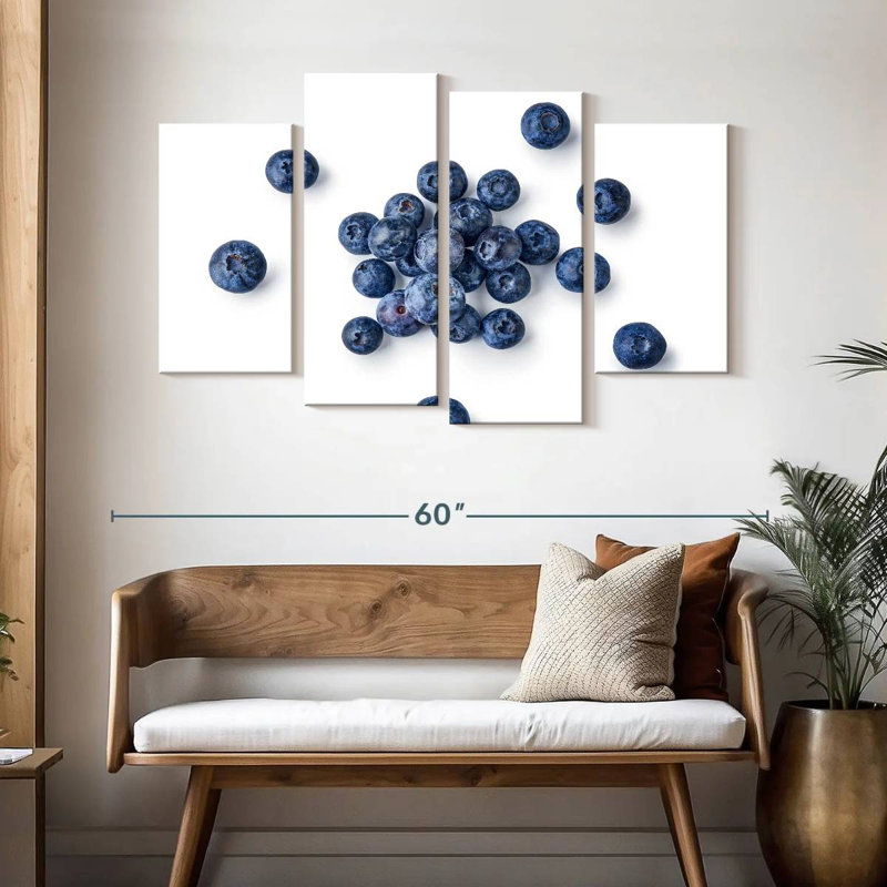 Bleuets délicieux Yarlin, H 32 po x l 52 po