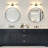 22.4" Dimmable Matte Black linear LED Wall Sconce