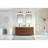 72" EBONY DOUBLE SINK VANITY DARK FINISH WITH WK-72 TOP 2" THICK TOP-202361464-202361466