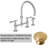 Chesterfield Bridge Kitchen Faucet with Side Spray-37843867