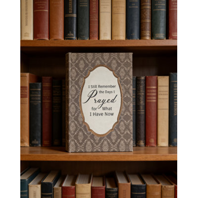 Vintage Storage Box with Fabric Cover, Decorative Book