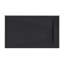 Receveur de douche rectangulaire extra-plat OVE Lenora 152,4 cm x 91,4 cm avec bonde latérale dissimulé, noir uni-136146437