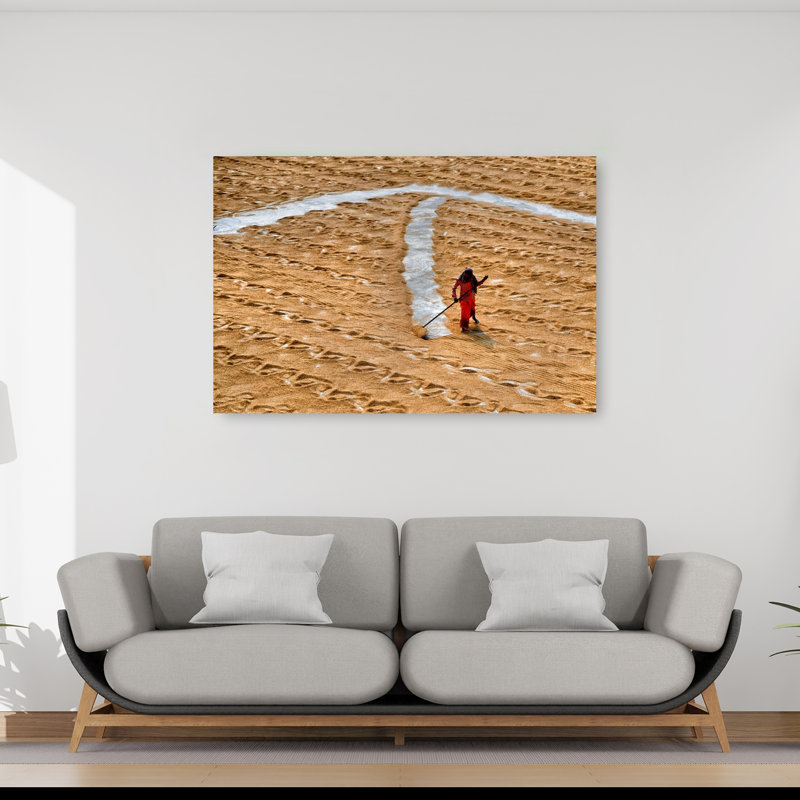 Reproduction d'art contemporain abstrait au soleil, H 40 po x l 60 po