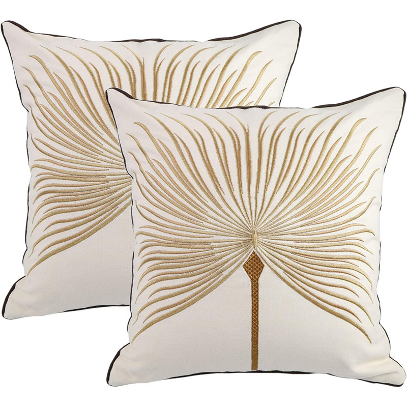 Housse de coussin intérieure / extérieure 100% coton 