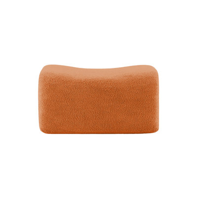 Repose-pieds en tissu orange