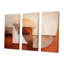 «Elemental Brown Triangle - Abstract Collages», ensemble d'art mural-1772288648-1772288653