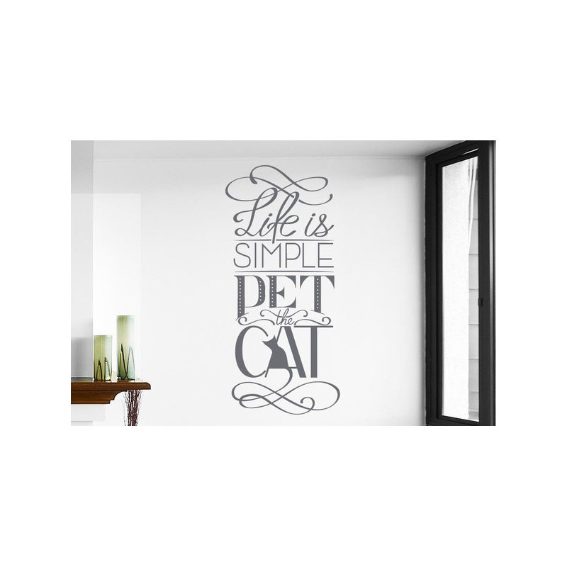 Wall Decal, Grey, Medium