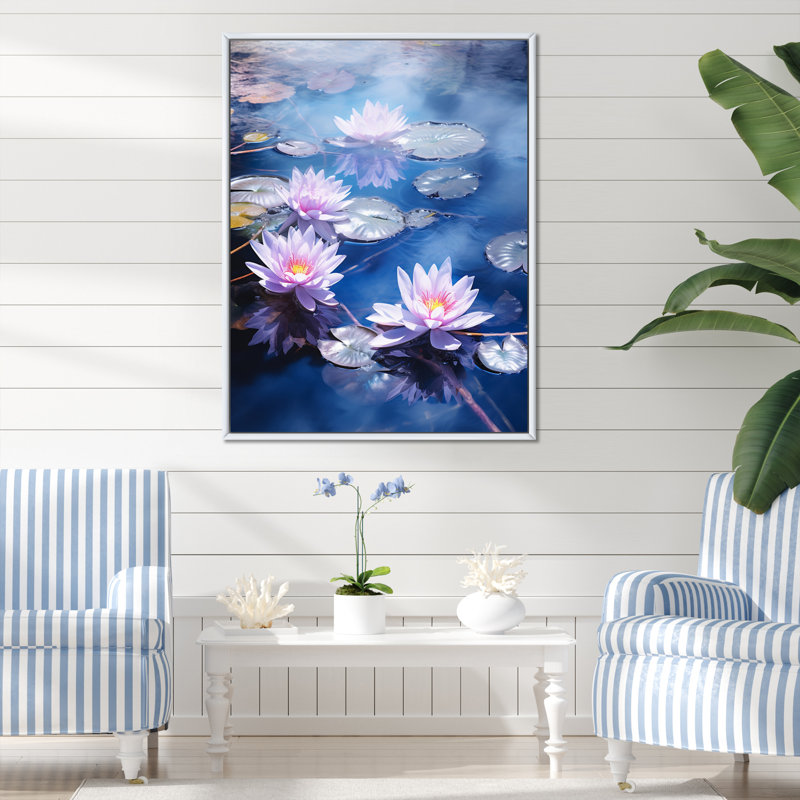 Samsula Beach Photo Mysterious Profondeurs II sur toile, H 40 po x l 30 po x P 1,5 po, Cadre flottant blanc