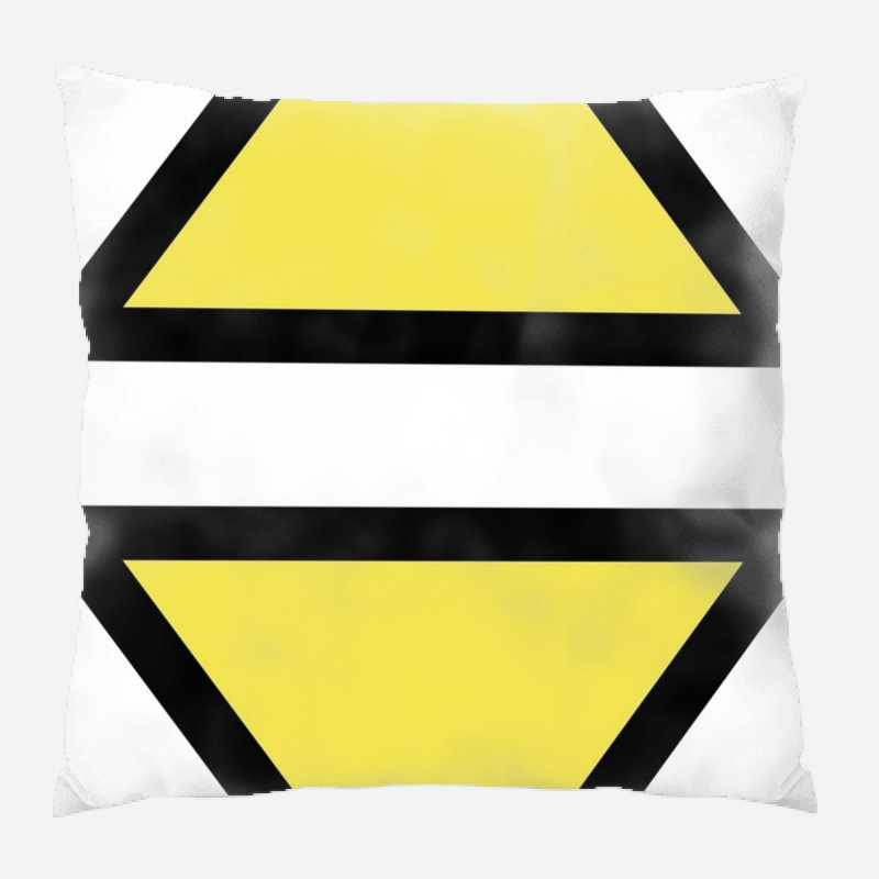 Coussin décoratif triangulaire