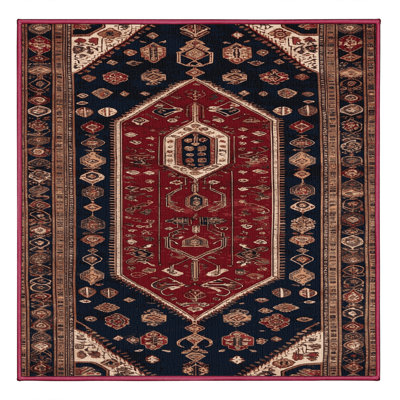Machine Washable Turkish Brown Area Rug