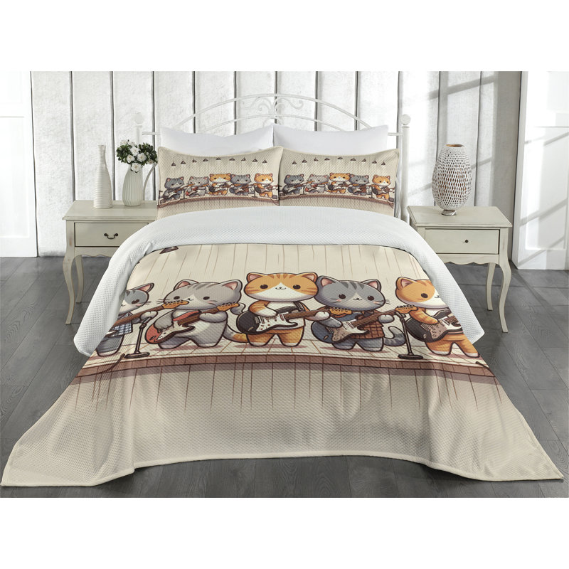 Polyester Coverlet, Queen Coverlet + 2 Standard Shams