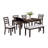 Wogy Dining Bench, Off White Fabric, Brown Wood Legs, 46 Inch