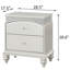 Table de chevet 2 tiroirs Platinum