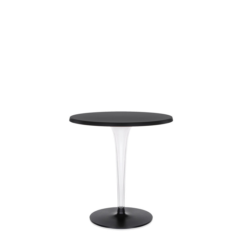 Toptop Per Dr. Yes Coffee Table, Chrome/Dark Gray, 28", White Melamine