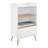 Becky 39" White Single Rest Cat Tree Bookshelf With Drawer