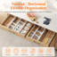 4 Pack Drawer Dividers 2.36" High, 16"-22" Adjustable Drawer Organizer With 8 Inserts For Utensils/clothes/makeup, Plastic Expandable Separators In Kitchen/dresser/bedroom/bathroom/office