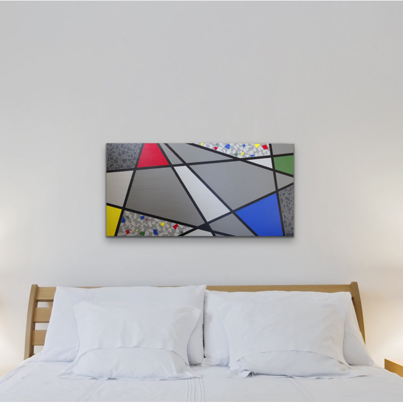 Mosaic Color Grid Periphery Painting by Eddie Bruckner