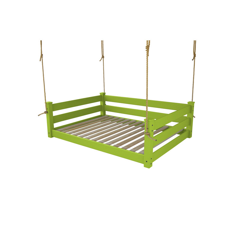 Devell Hanging Daybed, Lime Green, Full / Double