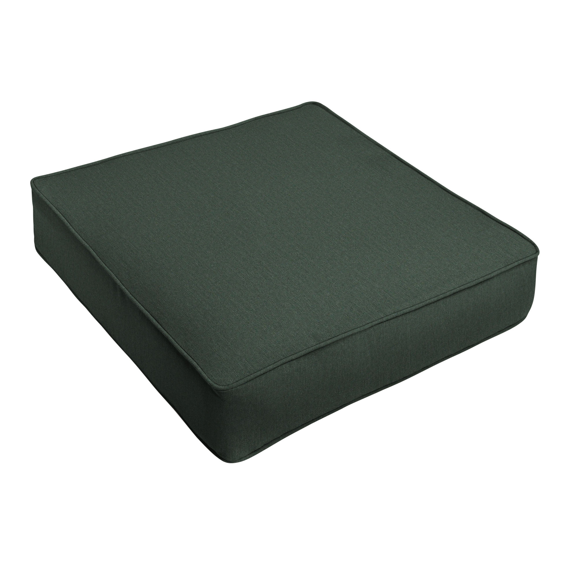 Davana Outdoor Lounge Chair Cushion, 30" W x 27" D, Dark Green