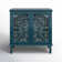 Molini 32" Tall 2-Door Openwork Carving Accent Cabinet with Solid Wood Legs