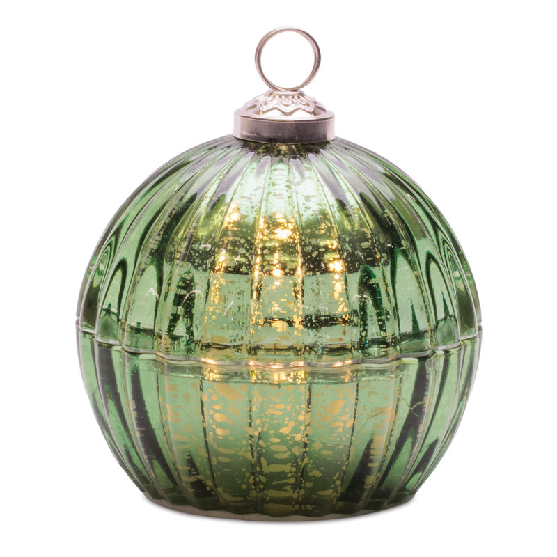 LED Candle Ornament 4"D