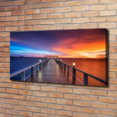 Wooden Bridge - Wrapped Canvas Print