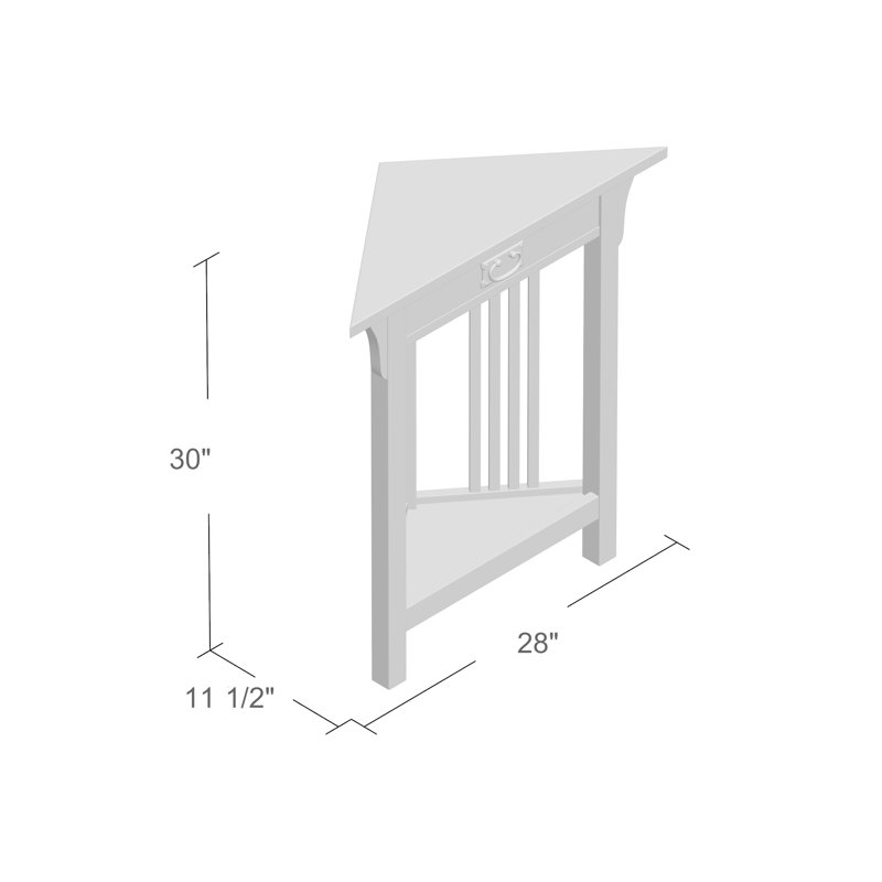 Table de bout avec rangement Folcroft