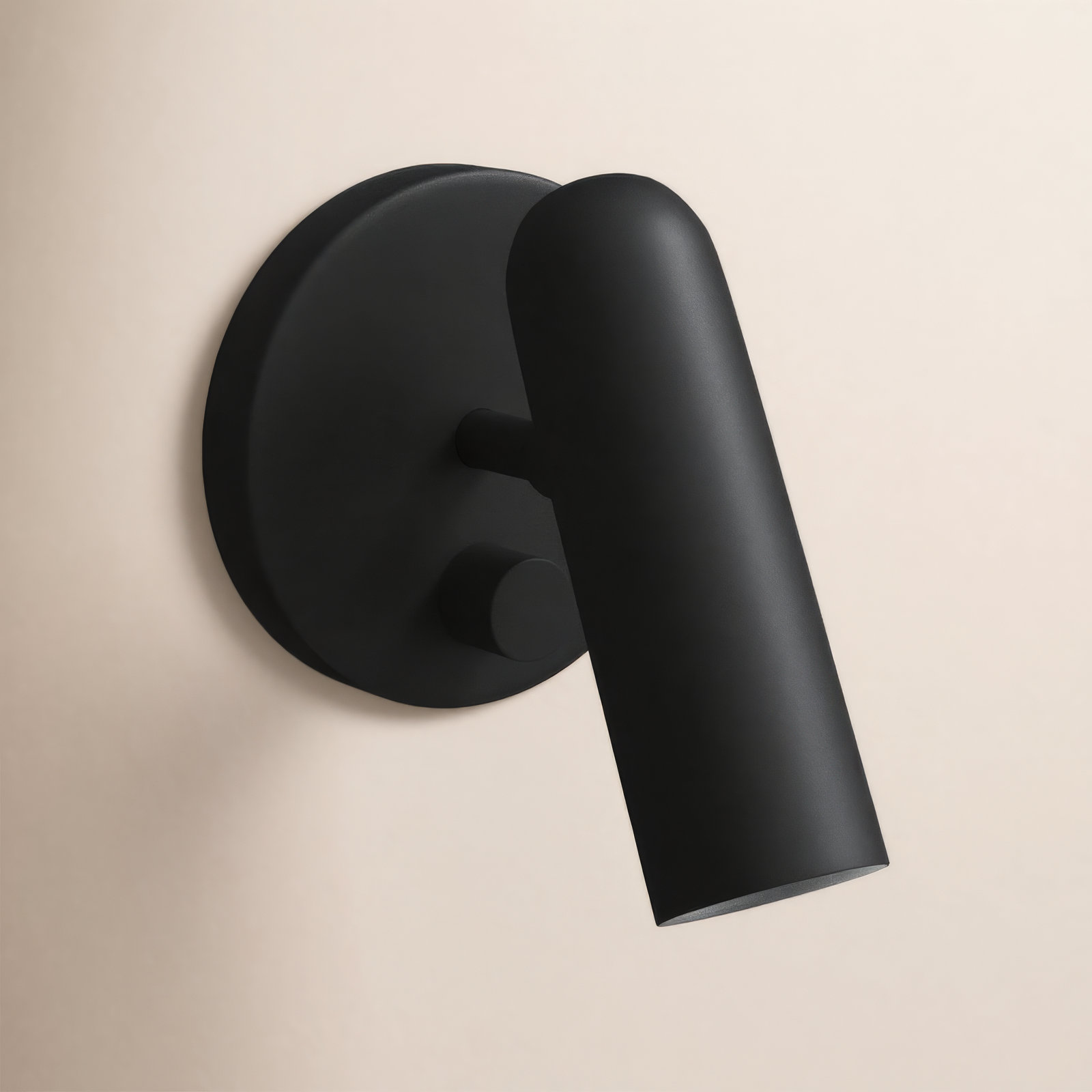 Arla Single Light Dimmable LED Wall Sconce, Black