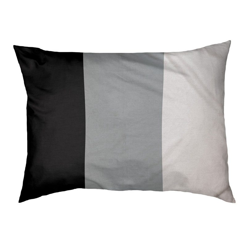 Coussin d'intérieur Las Vegas, Moyen (H 6,5 po x l 40 po x P 30 po), Noir/argent/blanc