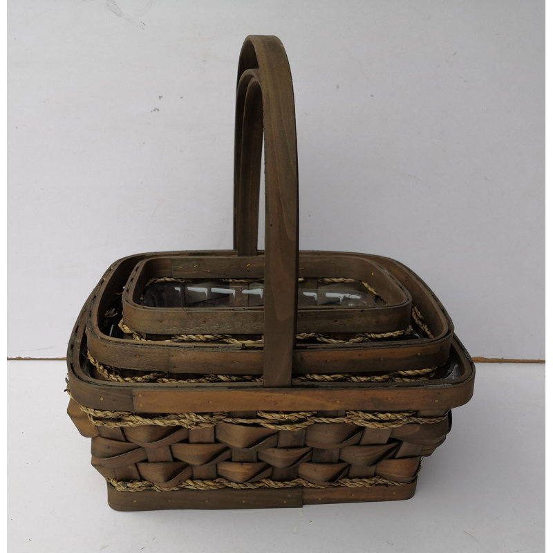 Ensemble de paniers 3 pièces en osier