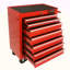 Chariot à outils multifonctionnel avec 7 roulettes - Rouge-121650036