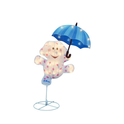 24in Rudolph 2D PreLit LED Misfit Elephant