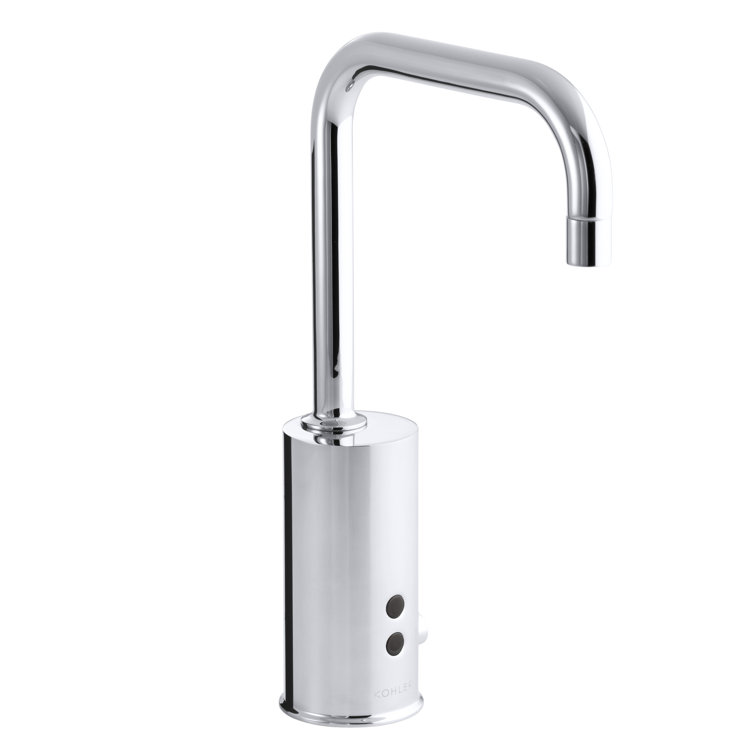 Gooseneck Single-Hole Touchless Ac-Powered Commercial Faucet with Insight Technology and Temperature Mixer